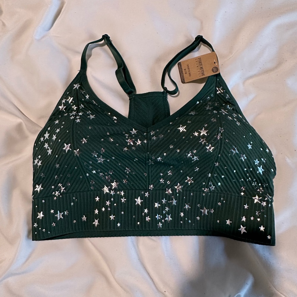 NWT Victoria's Secret Green Starry Bralette